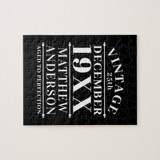 ヴィンテージパーソナライズされたの完成度 ジグソーパズル (横)