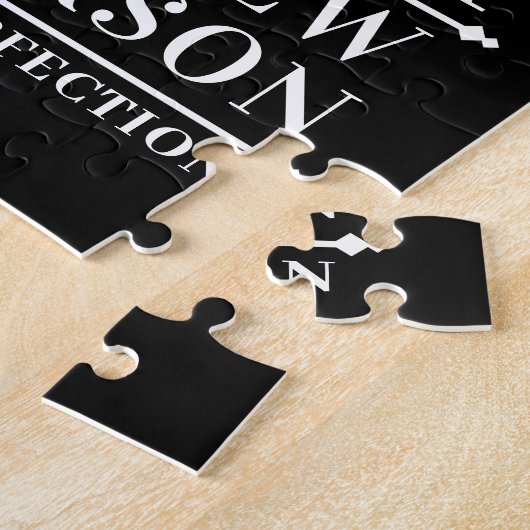 ヴィンテージパーソナライズされたの完成度 ジグソーパズル (側面)