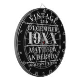 ヴィンテージパーソナライズされたの完成度 ダーツボード (正面左)