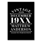 ヴィンテージパーソナライズされたの完成度 テーブルナンバー (裏面)