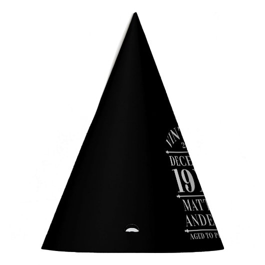 ヴィンテージパーソナライズされたの完成度 パーティーハット (左)