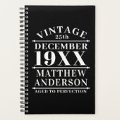 ヴィンテージパーソナライズされたの完成度 プランナー手帳 (正面)