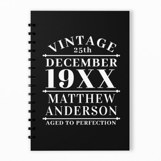 ヴィンテージパーソナライズされたの完成度 プランナー手帳