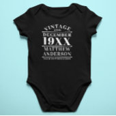 ヴィンテージパーソナライズされたの完成度 ベビーボディスーツ