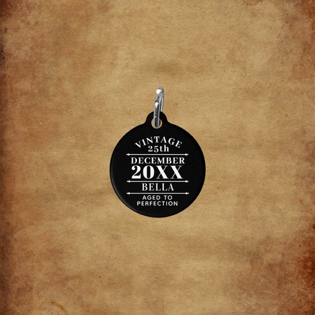 ヴィンテージパーソナライズされたの完成度 ペット　ネームタグ (クリエイターアップロード済み)