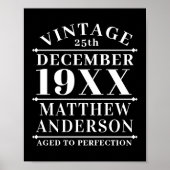 ヴィンテージパーソナライズされたの完成度 ポスター (正面)