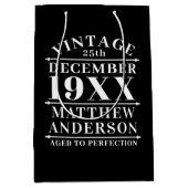 ヴィンテージパーソナライズされたの完成度 ミディアムペーパーバッグ (正面)