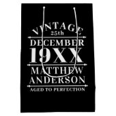 ヴィンテージパーソナライズされたの完成度 ミディアムペーパーバッグ (裏面)