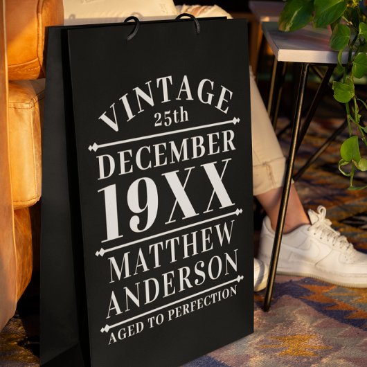 ヴィンテージパーソナライズされたの完成度 ミディアムペーパーバッグ