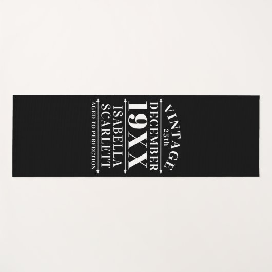 ヴィンテージパーソナライズされたの完成度 ヨガマット (正面(横))