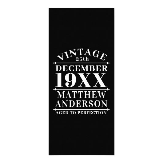 ヴィンテージパーソナライズされたの完成度 ラックカード (正面)