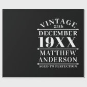 ヴィンテージパーソナライズされたの完成度 ラッピングペーパー (フラット)