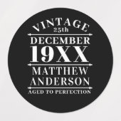 ヴィンテージパーソナライズされたの完成度 ラベル (デザイン1)