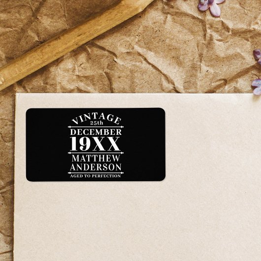 ヴィンテージパーソナライズされたの完成度 ラベル