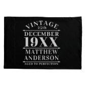 ヴィンテージパーソナライズされたの完成度 枕カバー (裏面)