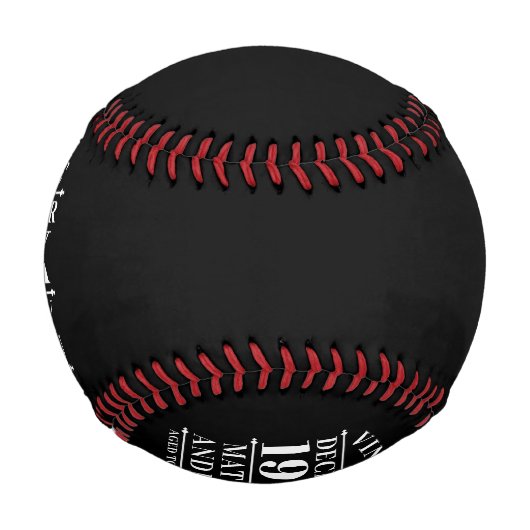 ヴィンテージパーソナライズされたの完成度 野球ボール (裏面)