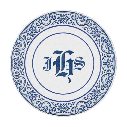 ヴィンテージパーソナライズされたの珍重な鳥の花芸術 カッティングボード (正面)