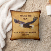 ヴィンテージパーソナライズされたは彼のためにイーグルの贈り物を見る クッション (ブランケット)