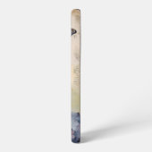 ヴィンテージパーソナライズされたアジサイとバタフライブルー SAMSUNG GALAXYケース (左側面)