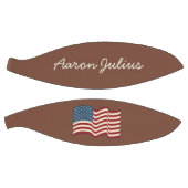 ヴィンテージパーソナライズされたアメリカ国旗のバスケットボール バスケットボール (パネル)