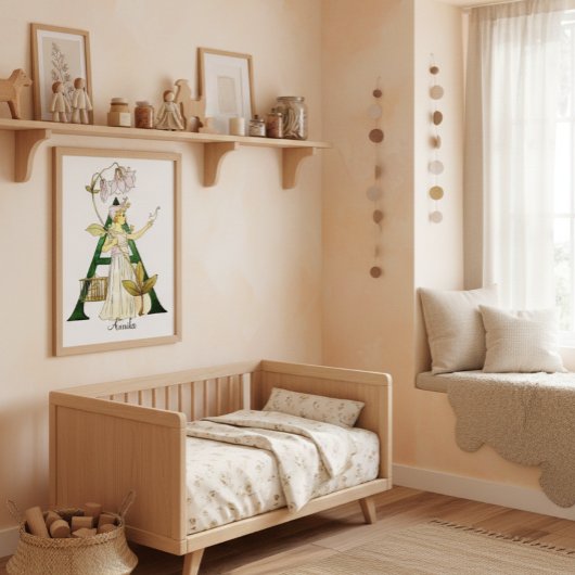 ヴィンテージパーソナライズされたアルファベット文字A ポスター