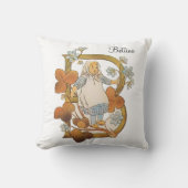 ヴィンテージパーソナライズされたアルファベット文字B クッション (正面)