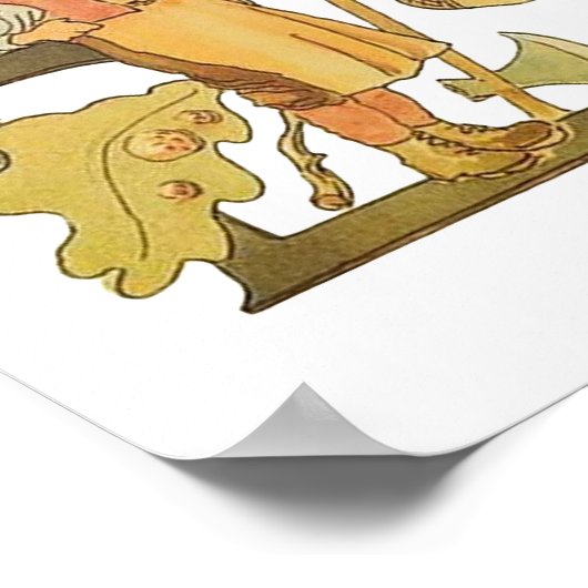 ヴィンテージパーソナライズされたアルファベット文字E ポスター (角)