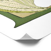 ヴィンテージパーソナライズされたアルファベット文字Lポスター ポスター (角)