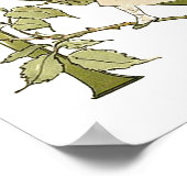 ヴィンテージパーソナライズされたアルファベット文字N ポスター (角)