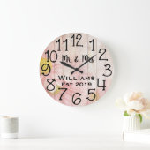 ヴィンテージパーソナライズされたアンティークバラウッドカスタム ラージ壁時計 (ホーム)