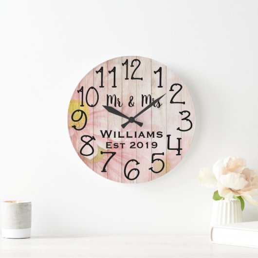 ヴィンテージパーソナライズされたアンティークバラウッドカスタム ラージ壁時計 (ホーム)