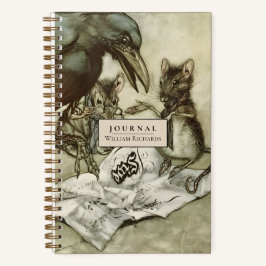 ヴィンテージパーソナライズされたアーサー・ラッカム点々のある・ジャーナル ノートブック