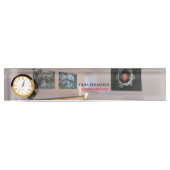 ヴィンテージパーソナライズされたインテリア デスクネームプレート (正面)