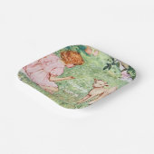 ヴィンテージパーソナライズされたイースターリトルラム ペーパープレート (傾斜あり)