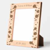 ヴィンテージパーソナライズされたウェディング写真フレーム レーザー彫刻フレーム (左)