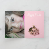 ヴィンテージパーソナライズされたウサギ科 カード (内部)