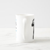 ヴィンテージパーソナライズされたオルガン90誕生日マグカップ ボーンチャイナマグカップ (裏面)