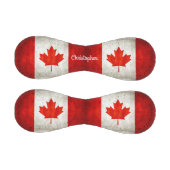 ヴィンテージパーソナライズされたカナダ国旗 野球ボール (パネル)