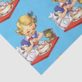 ヴィンテージパーソナライズされたガールベーキングAケーキ 薄葉紙 (詳細)