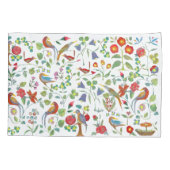 ヴィンテージパーソナライズされたガール美鳥フローラ 枕カバー (裏面)