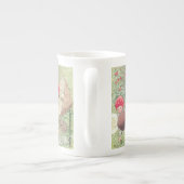 ヴィンテージパーソナライズされたキノコ妖精マグ ボーンチャイナマグカップ (裏面)