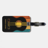 ヴィンテージパーソナライズされたギター ラゲッジタグ (裏面横)