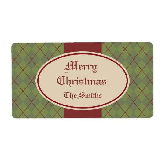 ヴィンテージパーソナライズされたギフトタグラベル ラベル (正面)