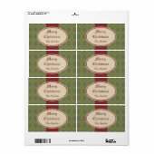 ヴィンテージパーソナライズされたギフトタグラベル ラベル (フルシート)