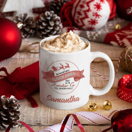 ヴィンテージパーソナライズされたクリスマストインデナー コーヒーマグカップ