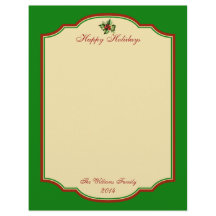 ヴィンテージパーソナライズされたクリスマスホリデースタフィック