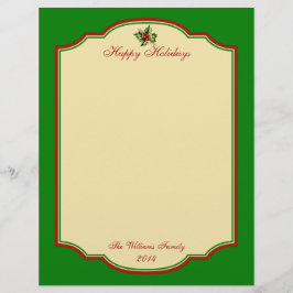 ヴィンテージパーソナライズされたクリスマスホリデースタフィック