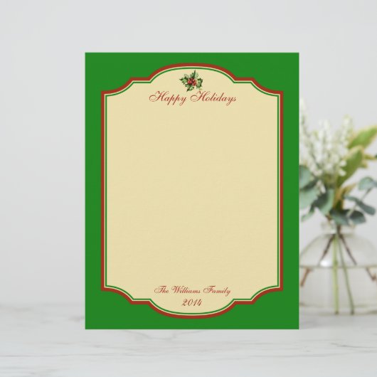 ヴィンテージパーソナライズされたクリスマスホリデースタフィック