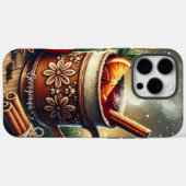 ヴィンテージパーソナライズされたクリスマスマーケットのマルドワイン Case-Mate iPhoneケース (裏面 (横))