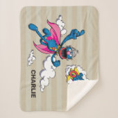 ヴィンテージパーソナライズされたグすごいローバー シェルパブランケット (正面)